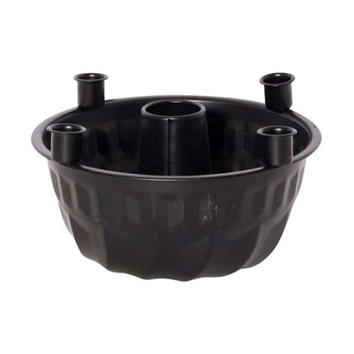 Kerzenhalter Backform, Adventskerzenhatler - schwarz