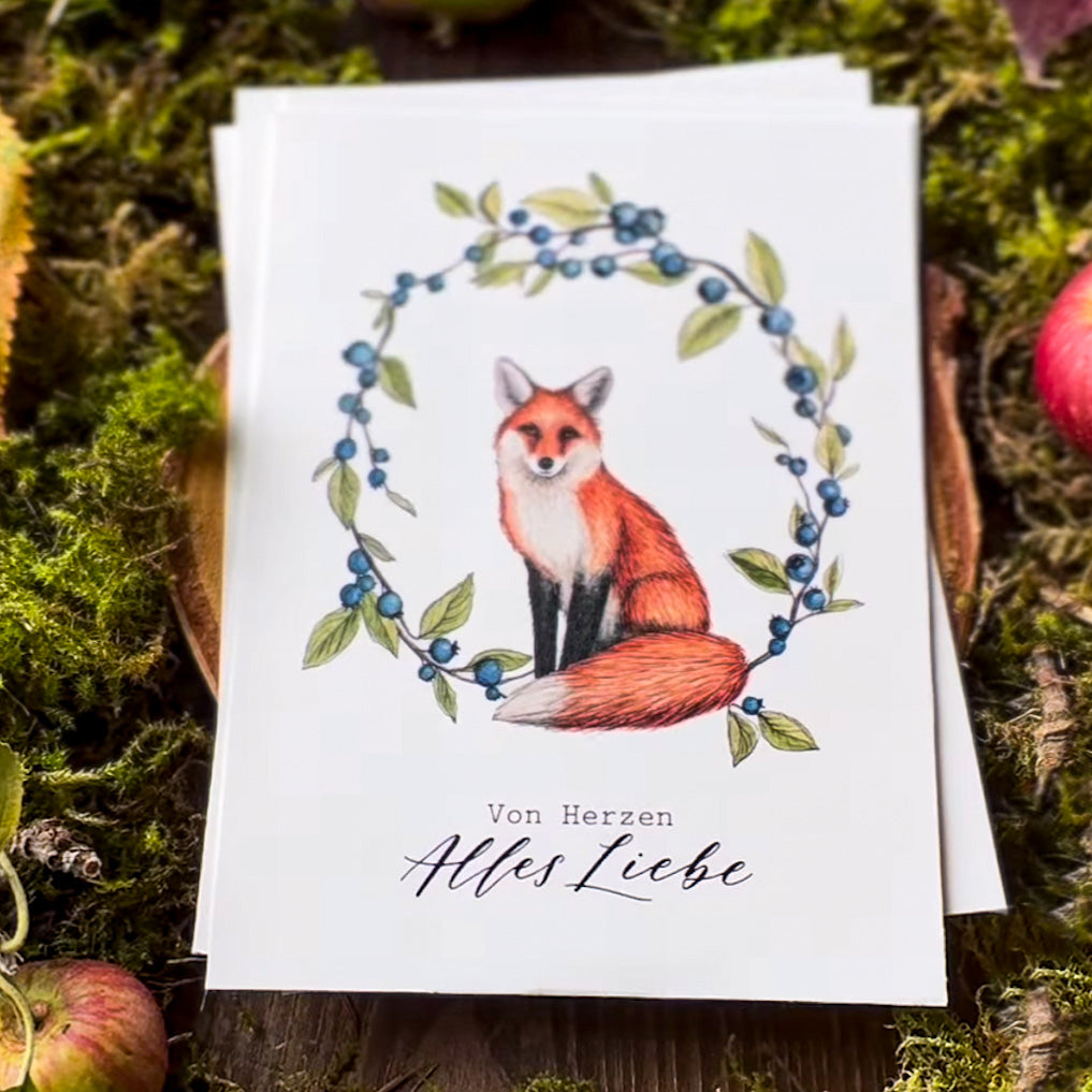 Postkarte "FUCHS" - A6