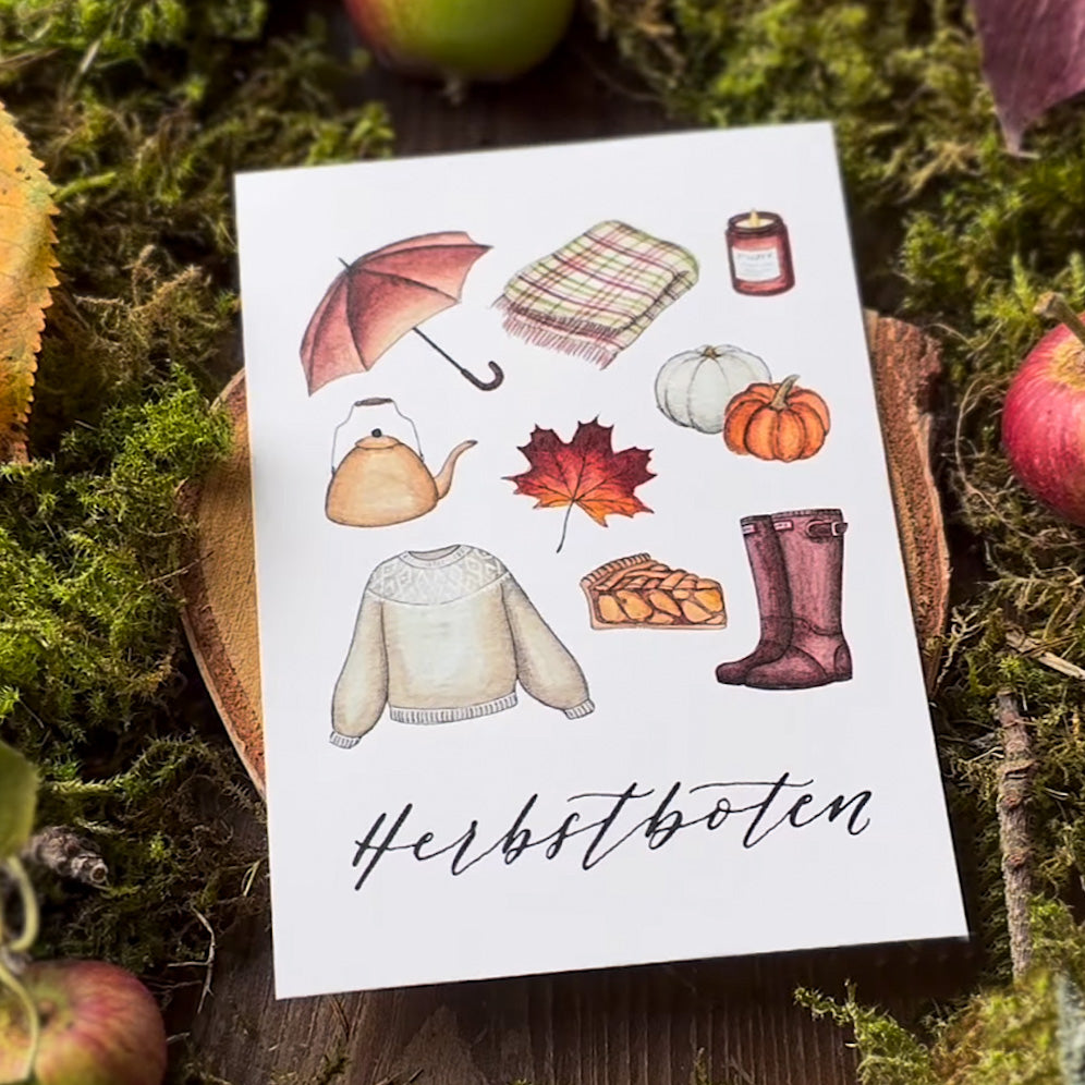 Postkarte "HERBSTBOTEN" - A6