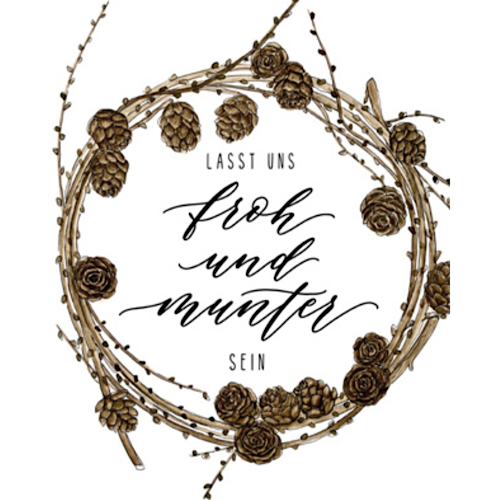 Postkarte "FROH UND MUNTER" - A6