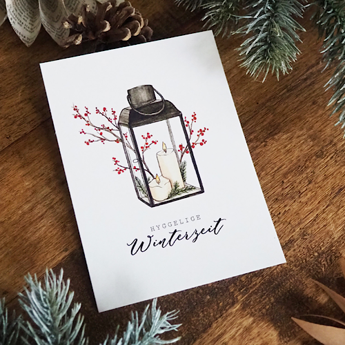 Postkarte "HYGGELIGE WINTERZEIT" - A6