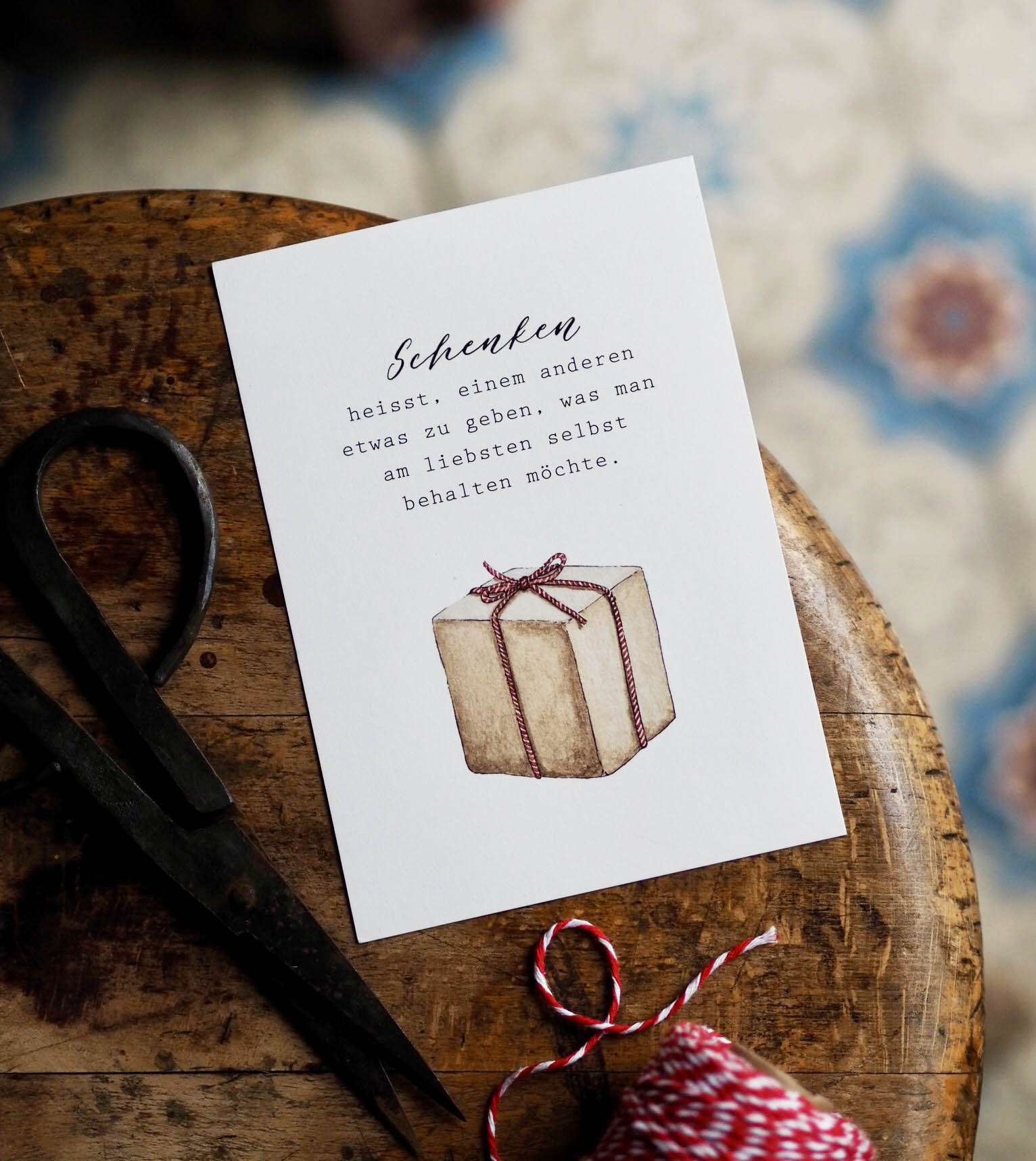 Postkarte "SCHENKEN" - A6