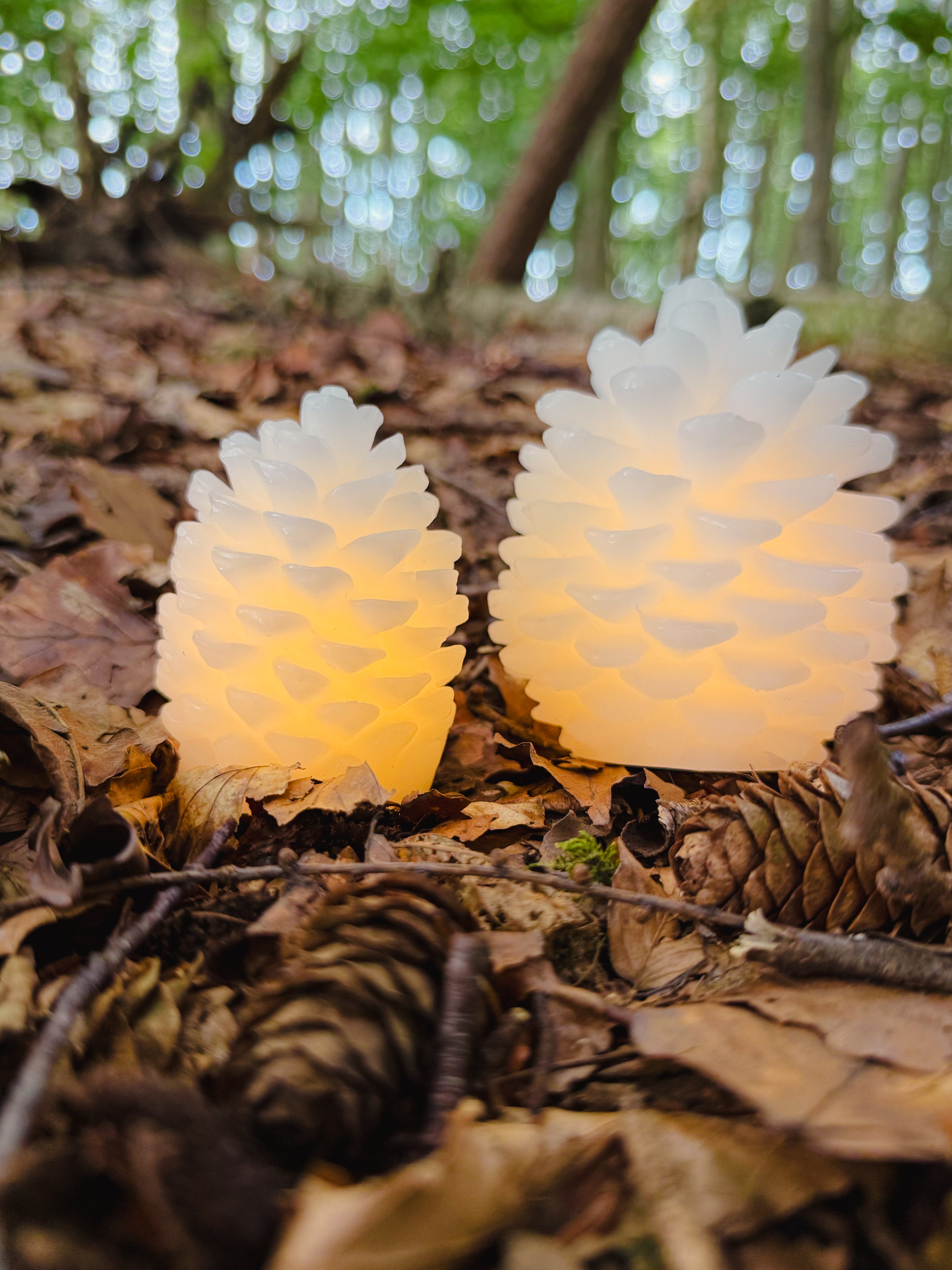 LED Zapfen, Hvid LED Kogle Deluxe Homeart - 13cm