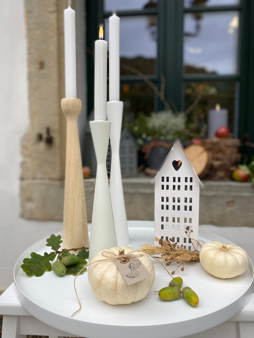 Kerzenhalter Kinta, natural - H 30 cm