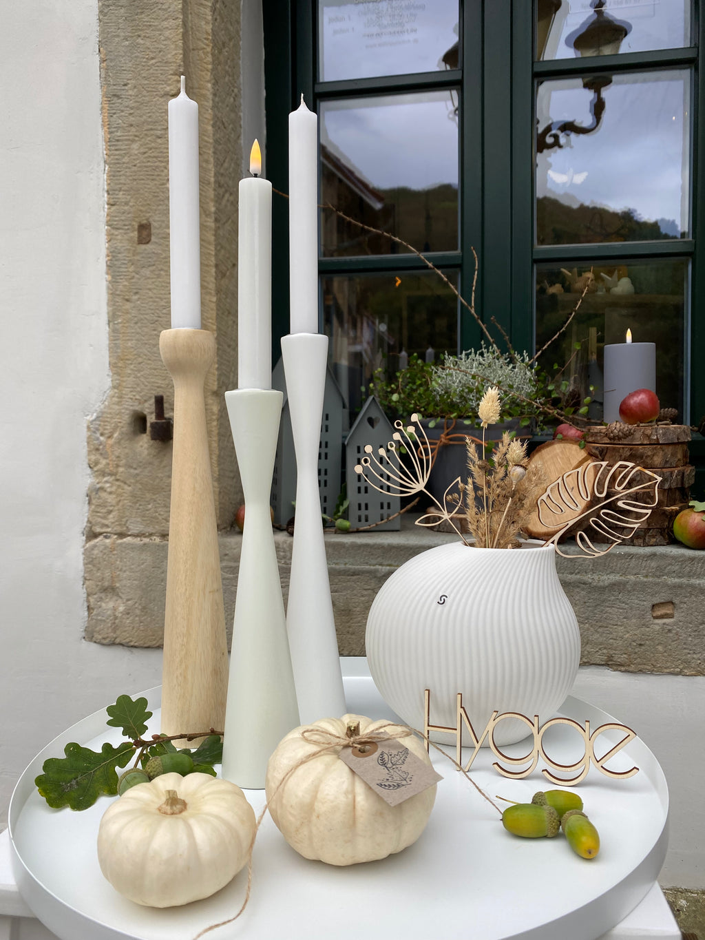 Kerzenhalter Kinta, natural - H 30 cm