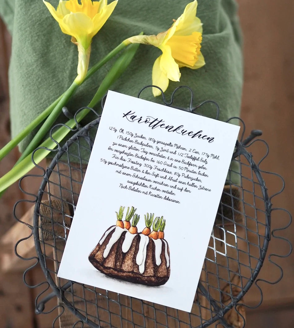 Postkarte "KAROTTENKUCHEN" A6