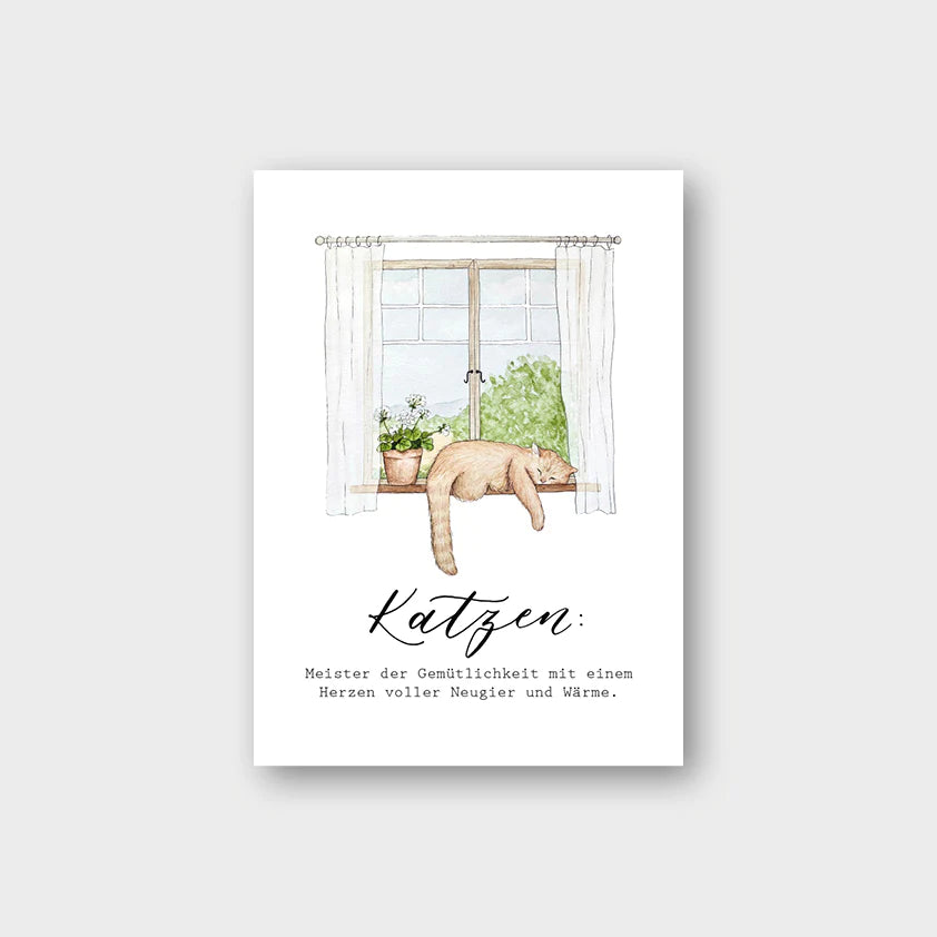 Postkarte "Katzenliebe" - A6