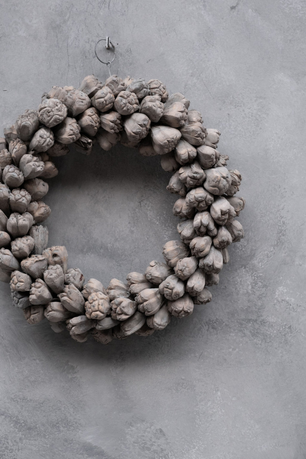 Kranz/ Kaya-Frucht, grey - 30 cm