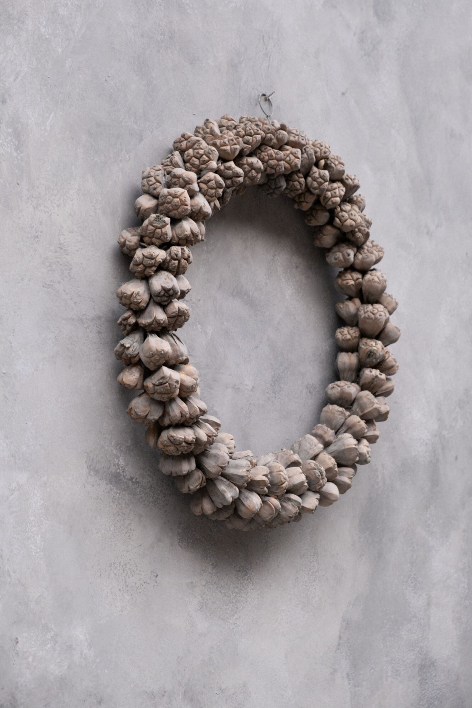 Kranz/ Kaya-Frucht, grey - 30 cm