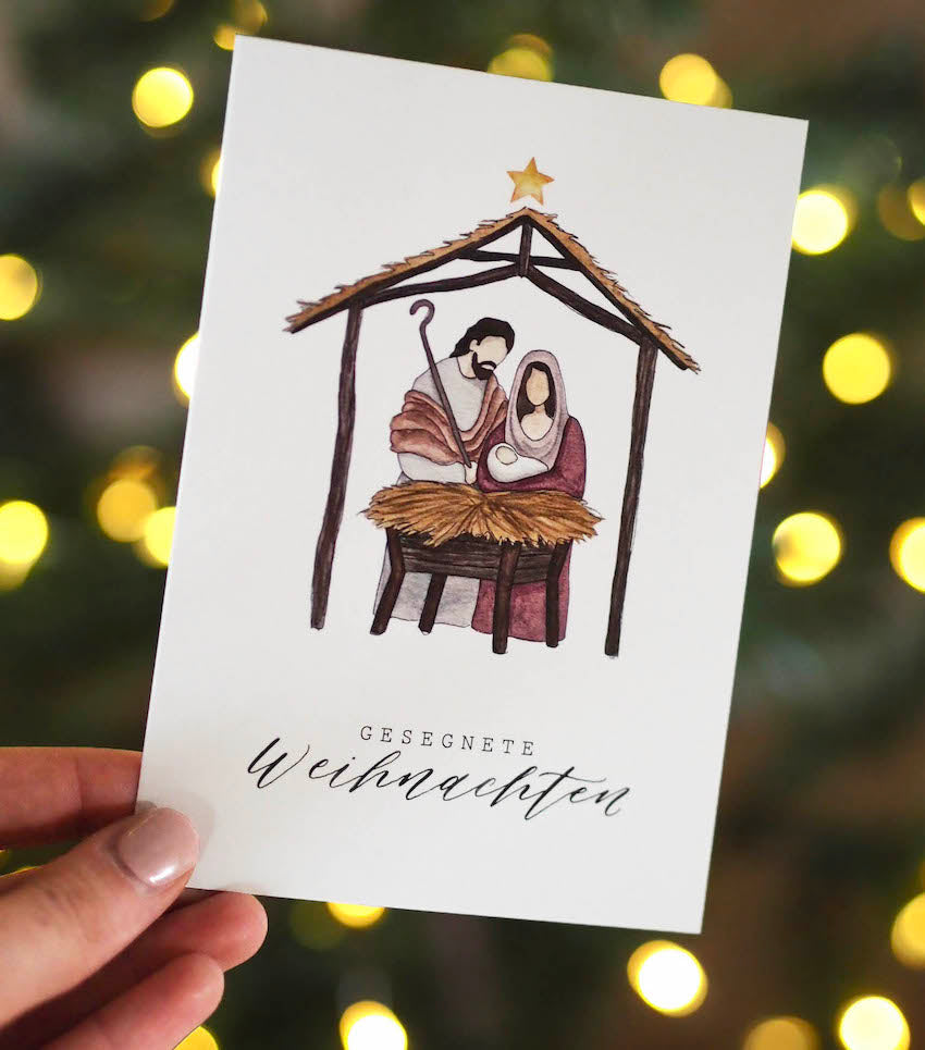Postkarte "Krippe" - A6