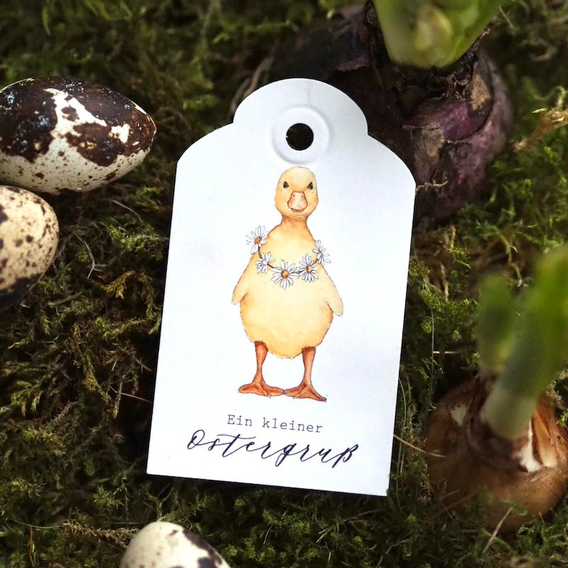 Geschenkanhänger "Küken" - Ein kleiner Ostergruß