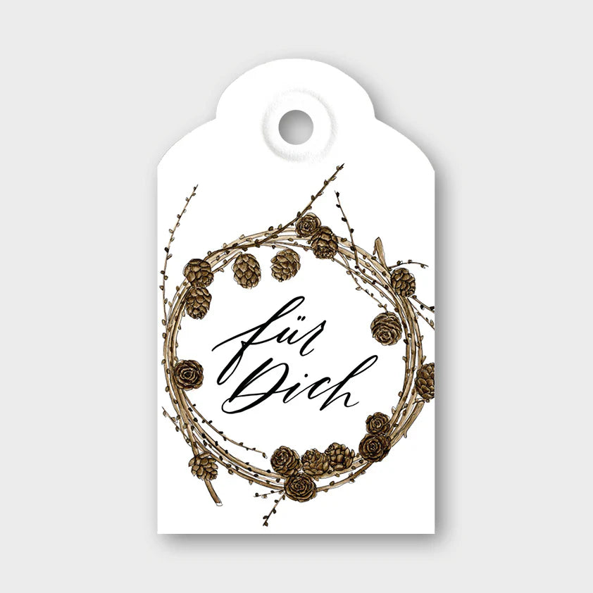 Geschenkanhänger "Lächenkranz" - für Dich