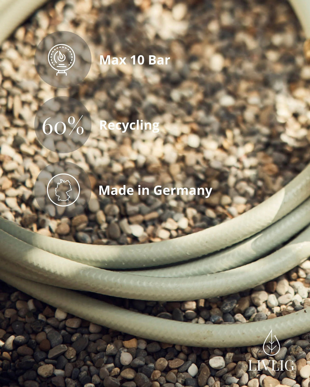 Design Gartenschlauch Graceful Green - 10, 20 & 30 Meter