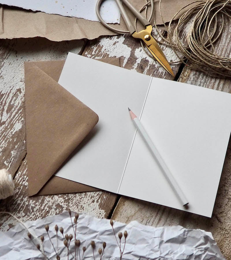 Klappkarte "Erinnerungen" mit Umschlag - A6