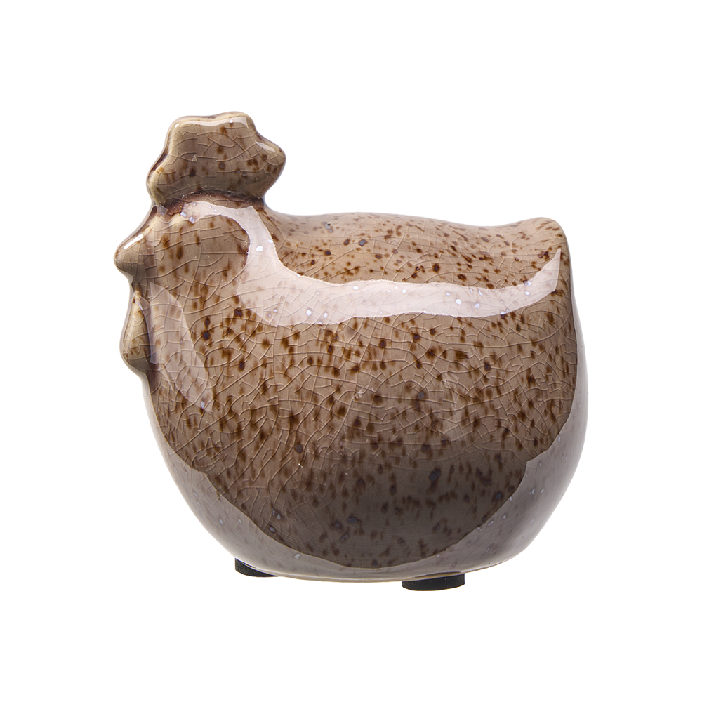 Henne/ Huhn Keramik, baun - 11,5 cm