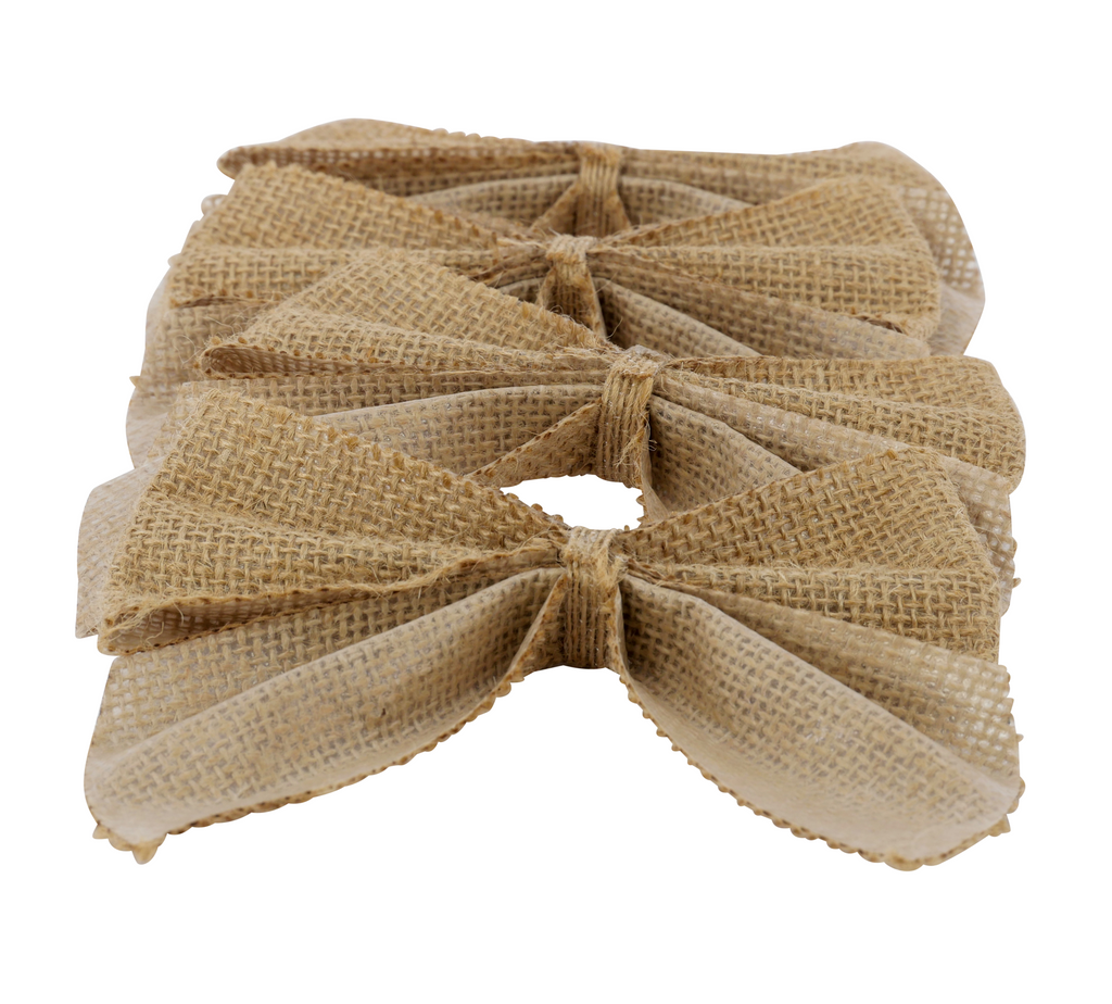 Schleife Jute, natur - 13 cm