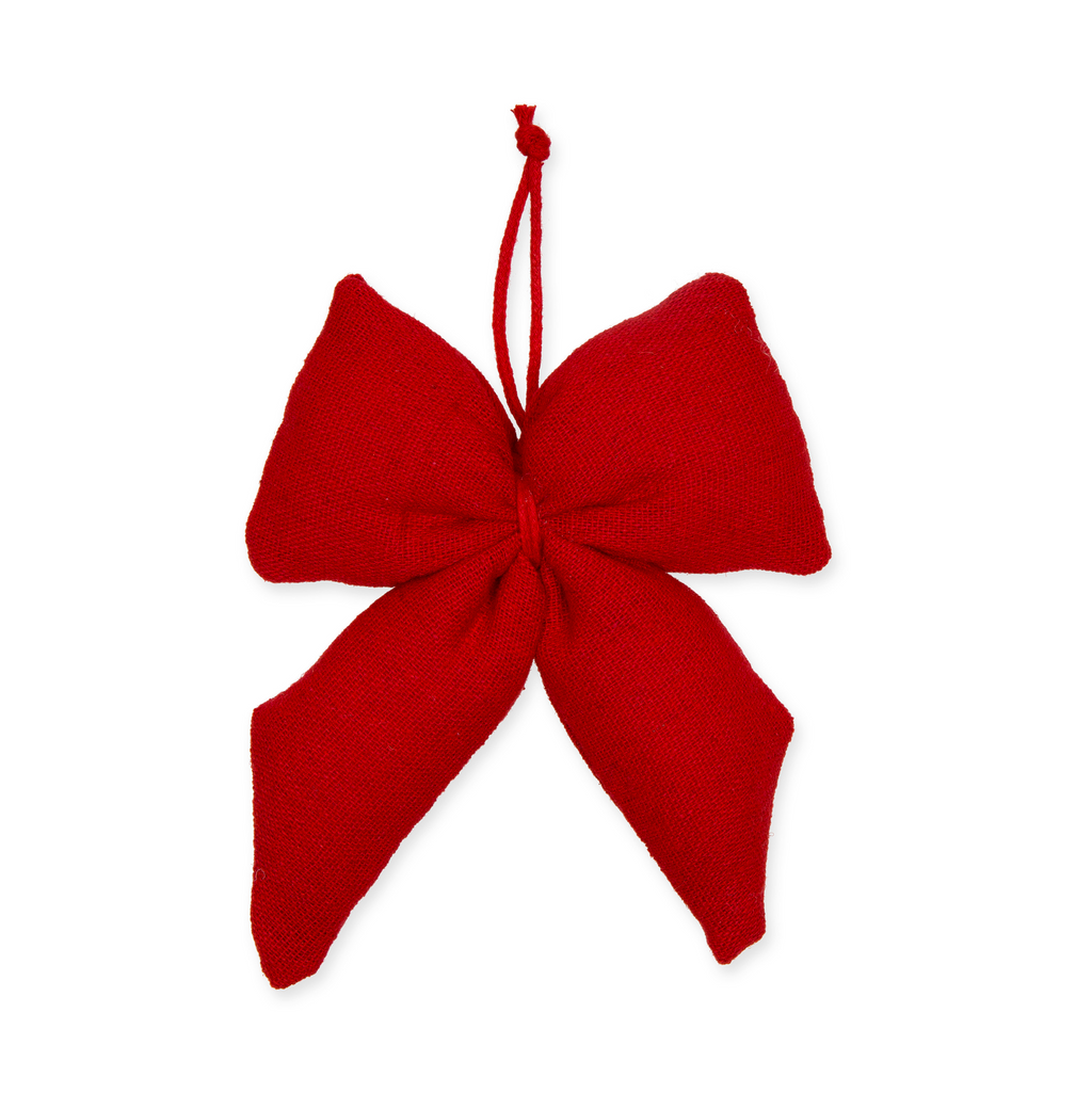 Dekoschleife zum Hängen rot, Schleife - 11x14 cm