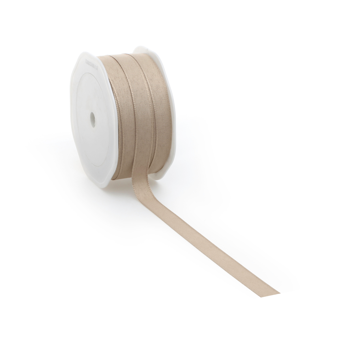 2 Meter Band Schleifenband, 12 mm breit, Natur - Geschenkband