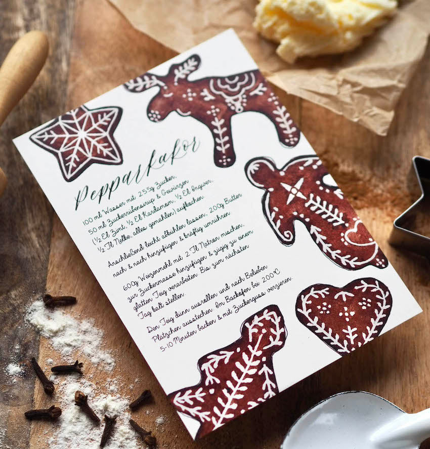 Postkarte "Pepparkakor" - A6