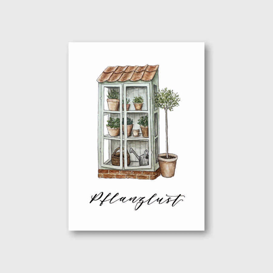 Postkarte "PFLANZLUST"  - A6