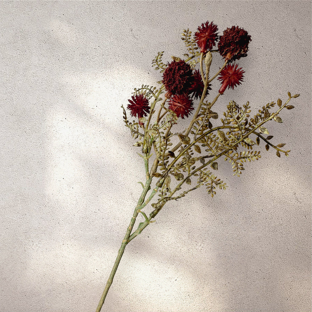 künstliche Blüten/ Kunstblume mit kleine Blüten und Blätter  - berry
