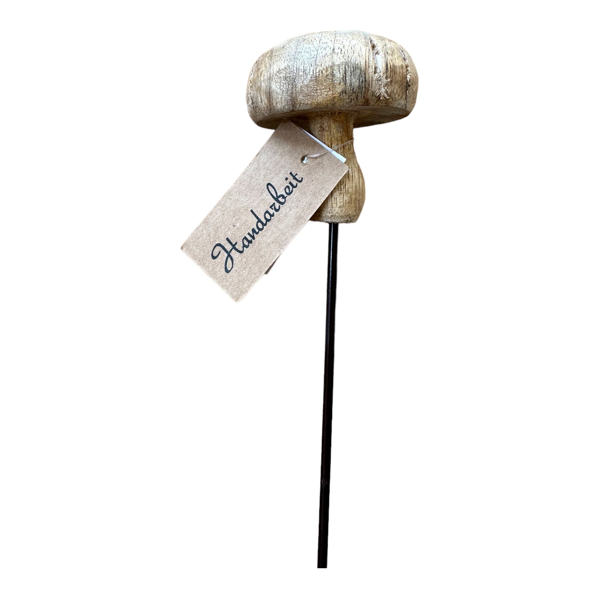 Pilz Stecker, Holz/ Metall, natur