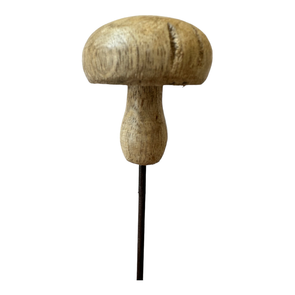 Pilz Stecker, Holz/ Metall, natur