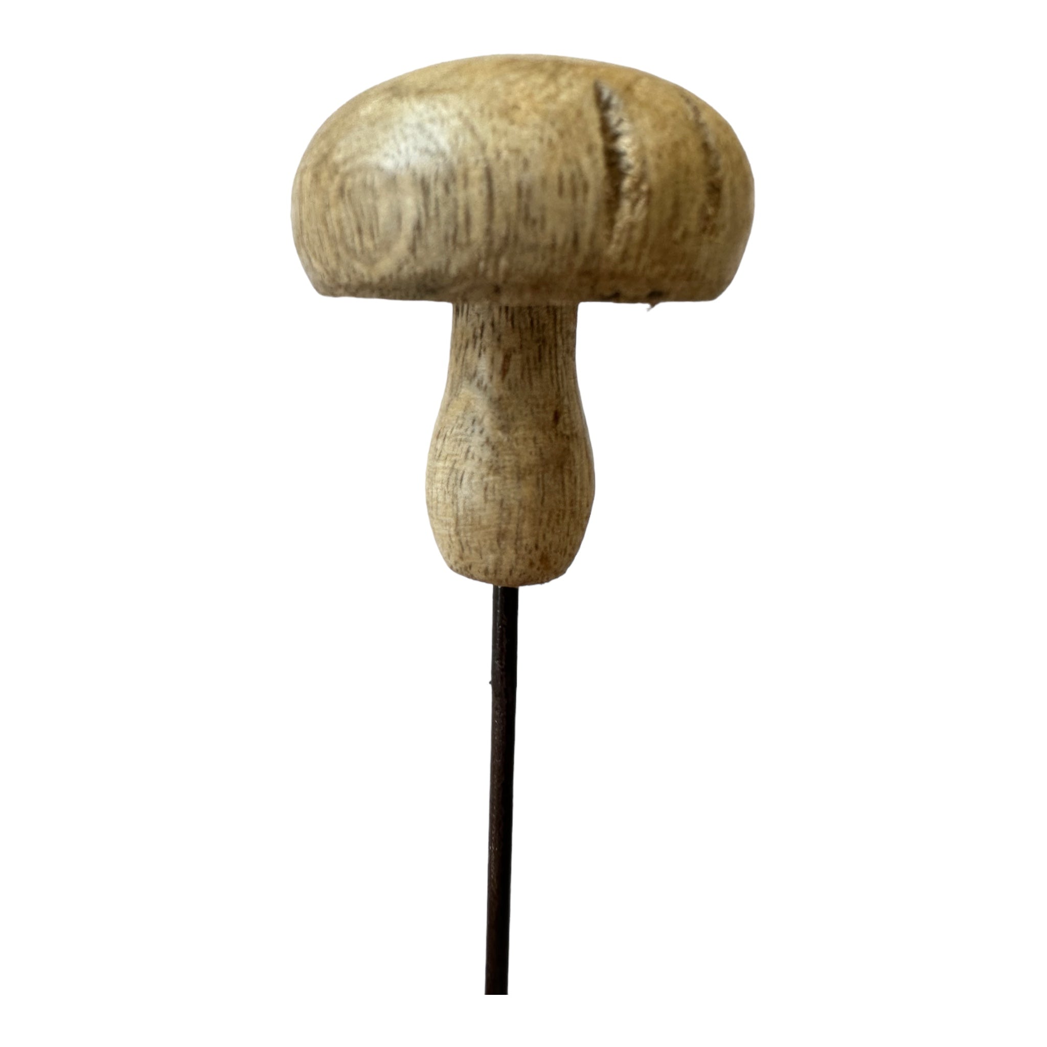 Pilz Stecker, Holz/ Metall, natur