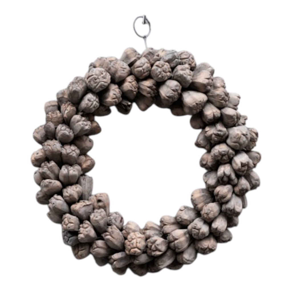 Kranz/ Kaya-Frucht, grey - 30 cm