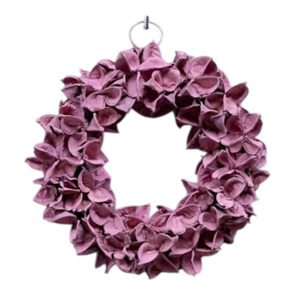 Kranz/ Blütenkranz, Cotton pod altrosa/ pink - 20 cm