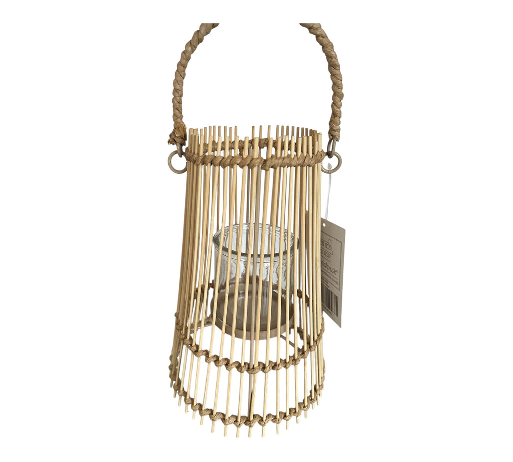 Laterne/ Windlicht mit Glaseinsatz, Laterne - H: 25cm