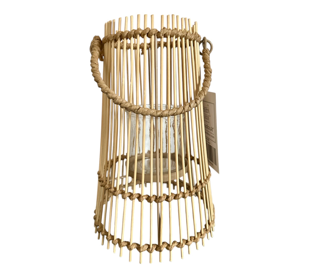 Laterne/ Windlicht mit Glaseinsatz, Laterne - H: 25cm