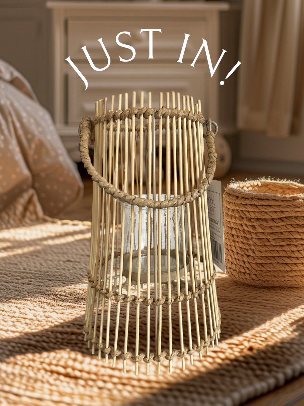 Laterne/ Windlicht mit Glaseinsatz, Laterne - H: 25cm