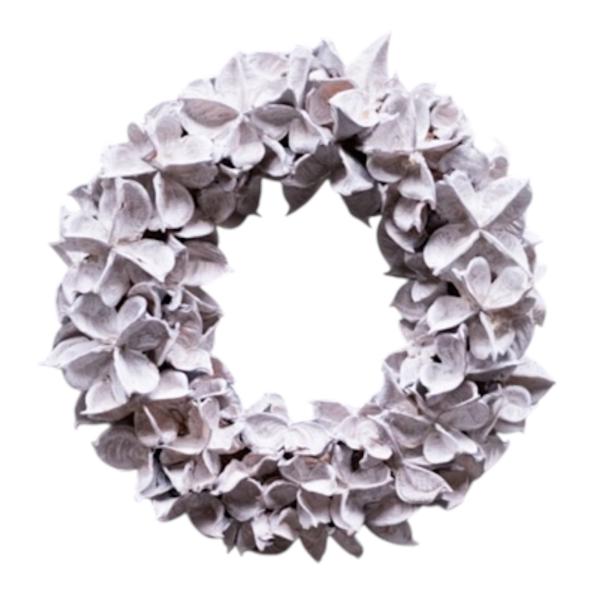 Kranz/ Blütenkranz, Cotton pod weiß - 20 cm