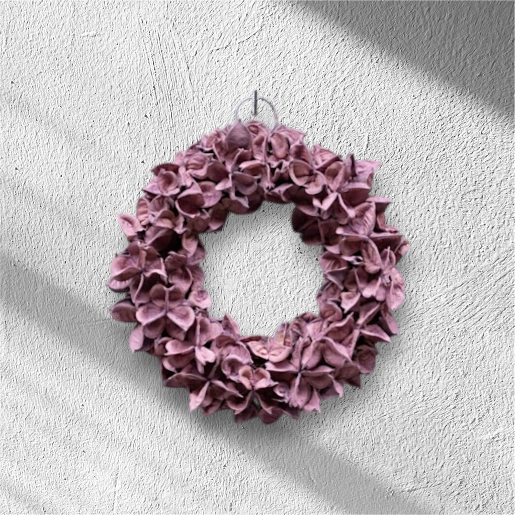 Kranz/ Blütenkranz, Cotton pod Mauve - 20 cm