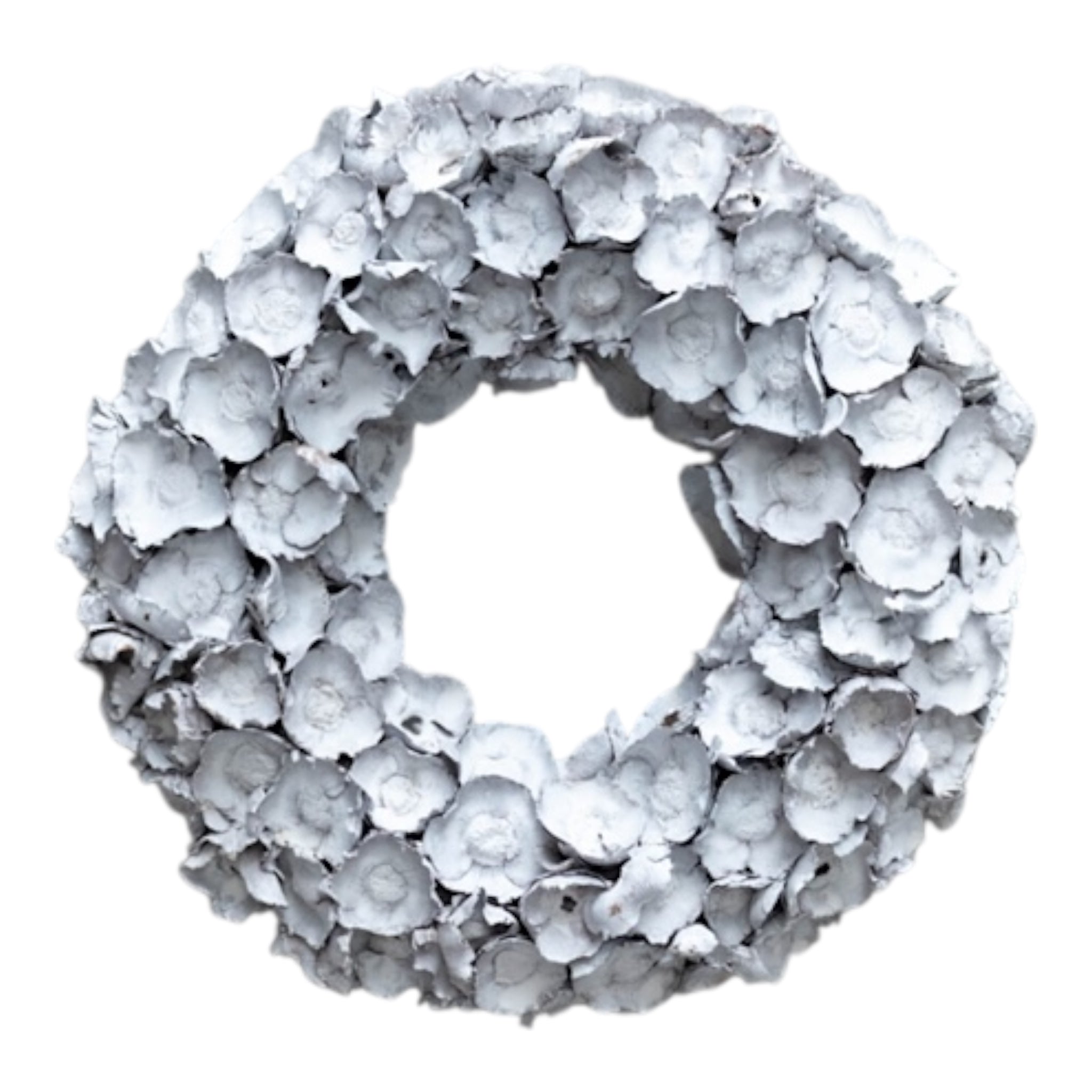 Kranz Kokosnussblüten, Naturkranz Coco Flower, white - 40 cm