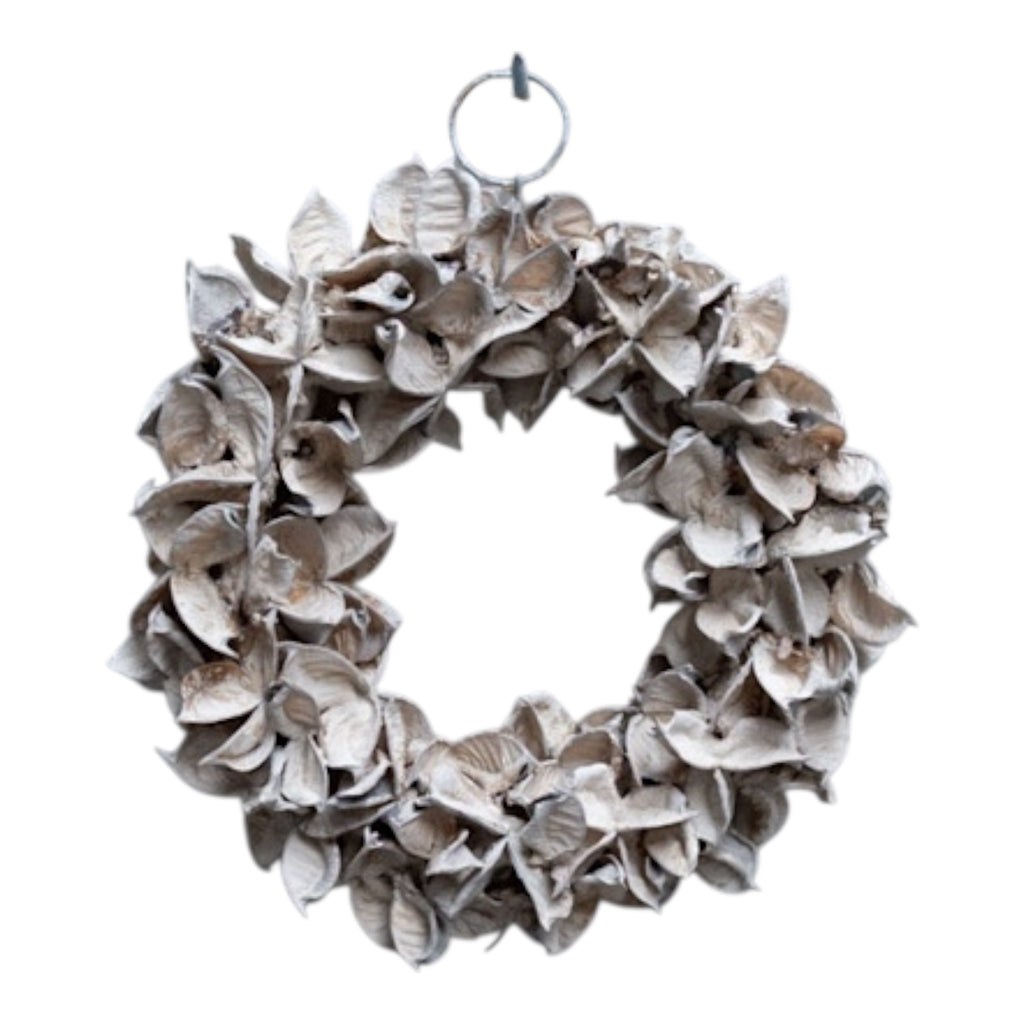 Kranz/ Blütenkranz, Cotton pod sandstone - 20 cm