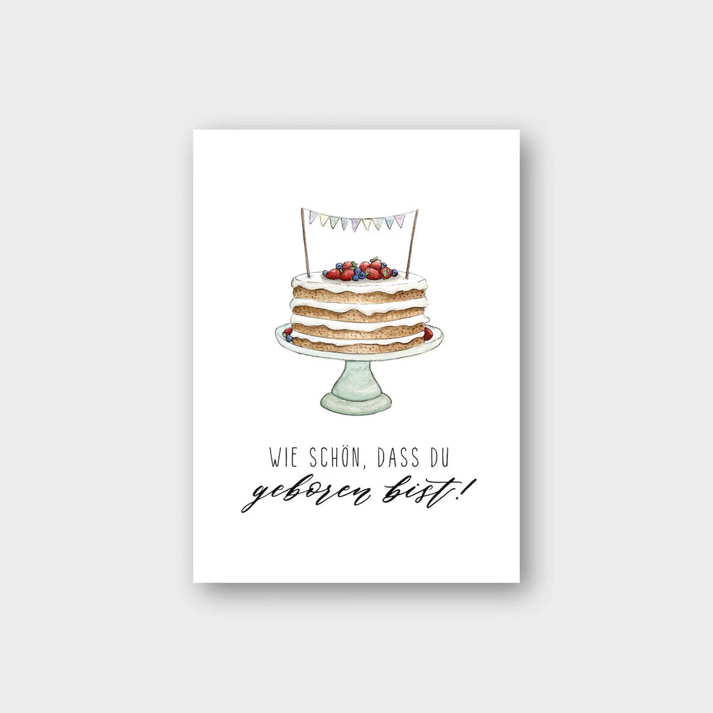 Postkarte "GEBURTSTAGSTORTE" A6