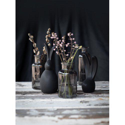 Hase/ Osterhase Elaria, stehend - matt schwarz