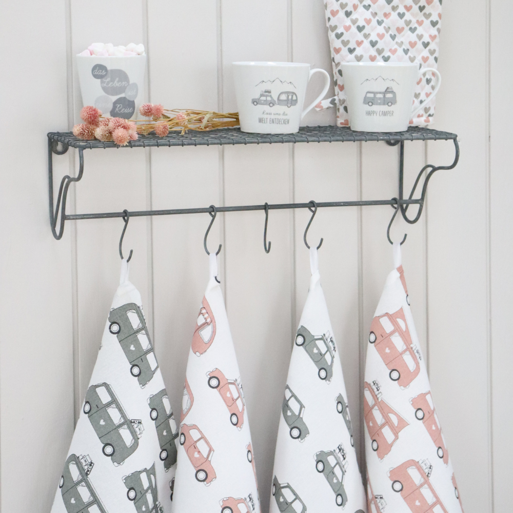 GESCHIRRTUCH/ TEA TOWEL AUTOCAMPER ROSE