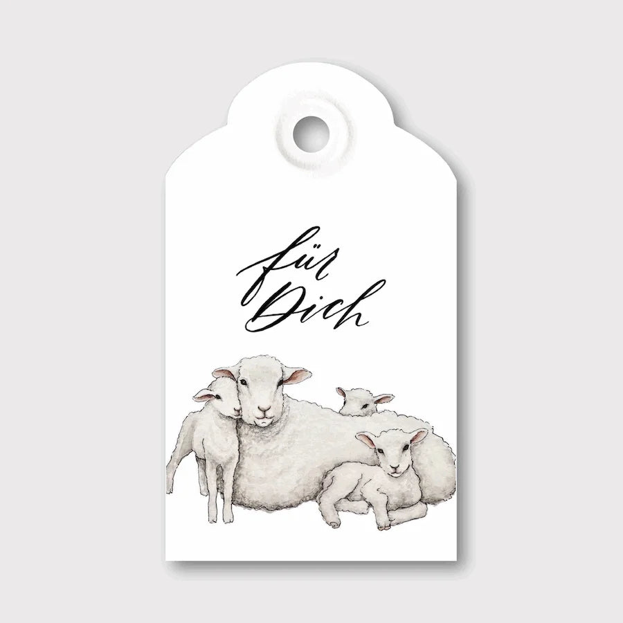 Geschenkanhänger "Schafe" - Für dich