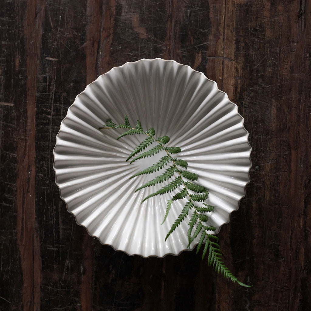 Dekoschale Hanna, Stoneware - White Melange