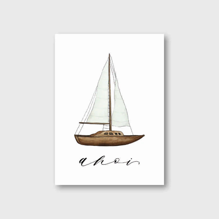 Postkarte "SEGELBOOT"  - A6