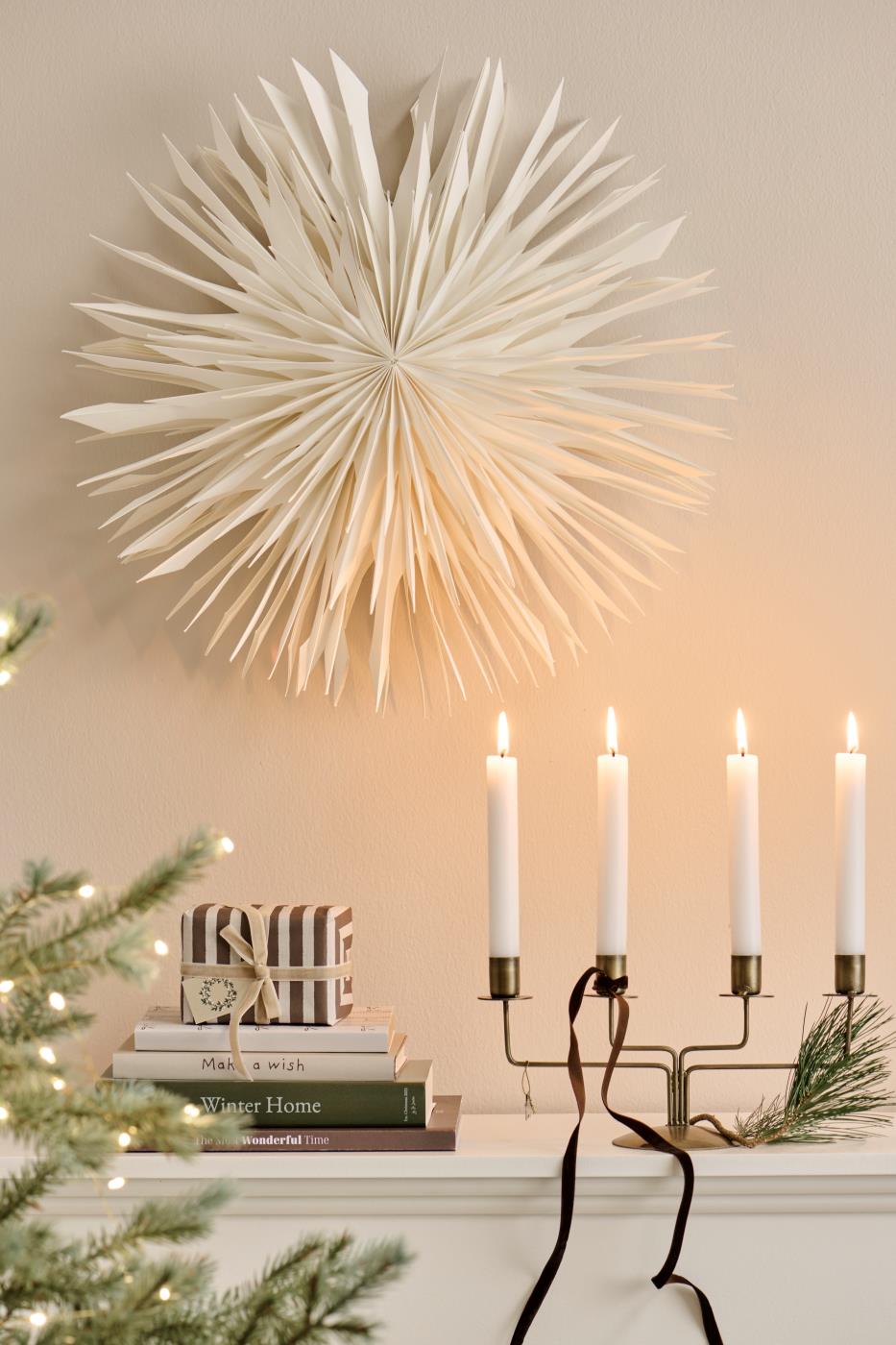 Kerzenhalter für 4 Stabkerzen, Adventskerzenhalter - Stylisch Christmas