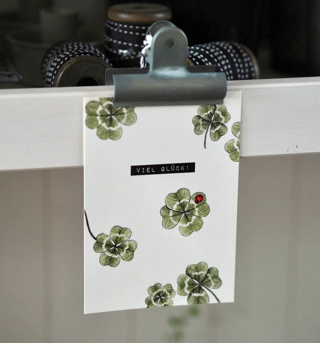 Postkarte "Viel Glück" - A6
