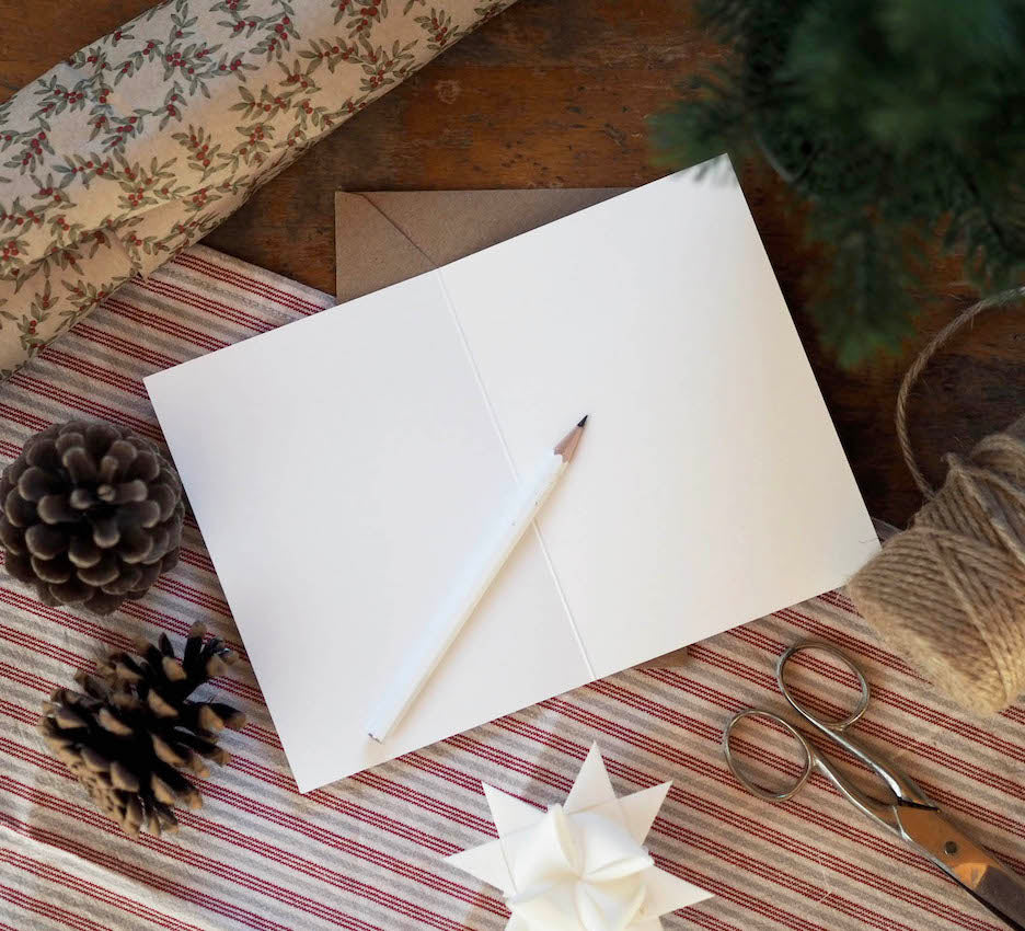 Klappkarte "Schwedenhaus" mit Umschlag - A6