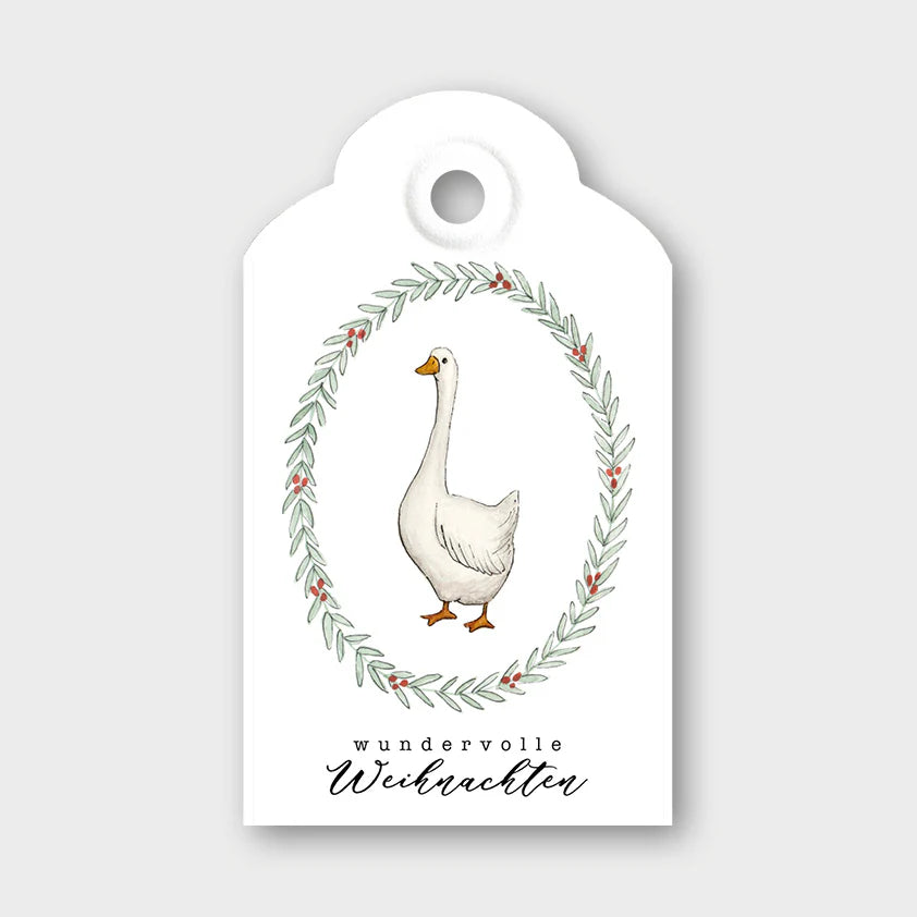 Geschenkanhänger "WEIHNACHTSGANS" - Wundervolle Weihnachten