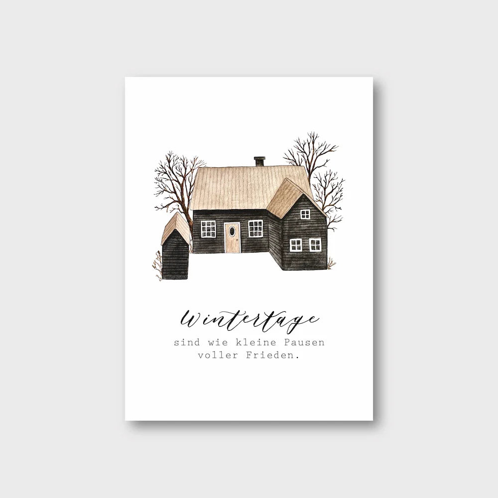 Postkarte "WINTERTAGE" A6
