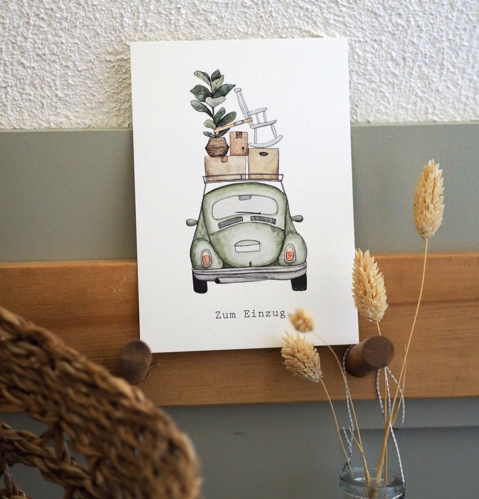 Postkarte "ZUM EINZUG" A6