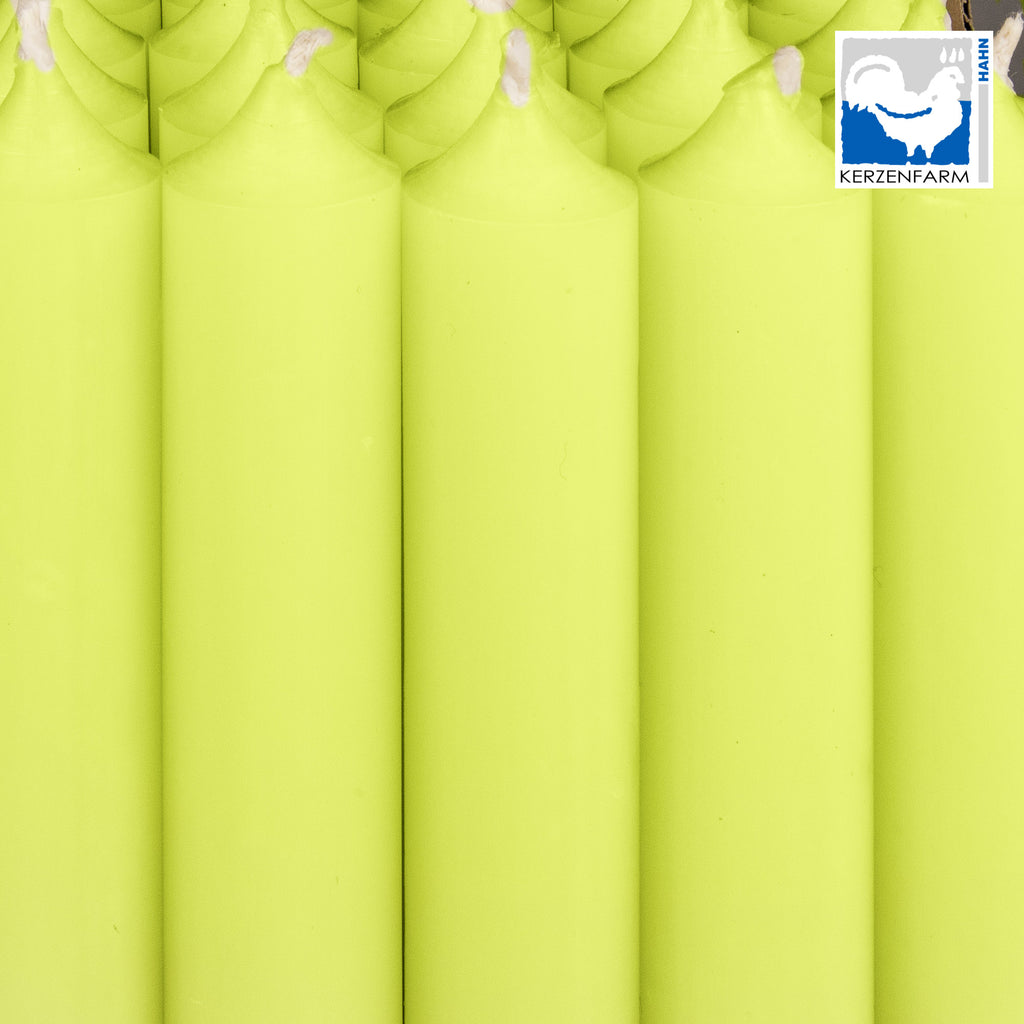 Stabkerze/ kurze Stabkerze pastellgrün - H: 10 x 2,2 cm